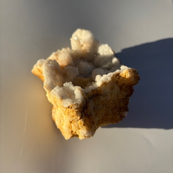 Natural White Quartz Geode Cluster | Sparkling Crystal Cave - Picture 4 of 6